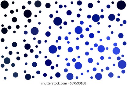 DARK BLUE vector banners set of circles, spheres. Abstract spots. Art Background of bubbles in halftone style with colored gradient.