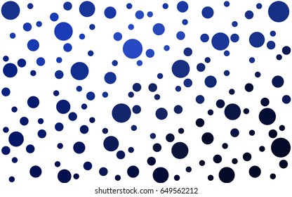 DARK BLUE vector banners set of circles, spheres. Abstract spots. Art Background of bubbles in halftone style with colored gradient.