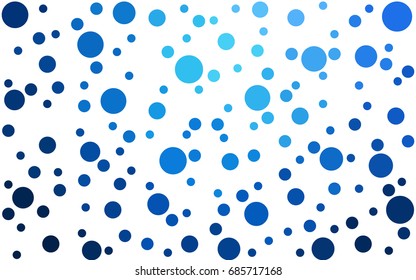 DARK BLUE vector banners set of circles, spheres. Abstract spots. Art Background of bubbles in halftone style with colored gradient.