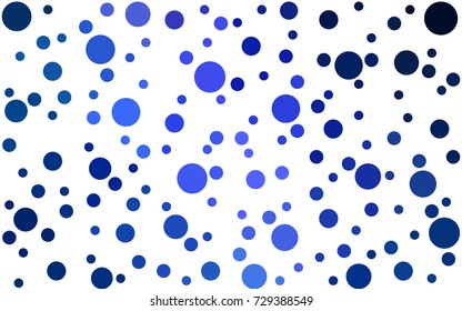 DARK BLUE vector banners set of circles, spheres. Abstract spots. Art Background of bubbles in halftone style with colored gradient.