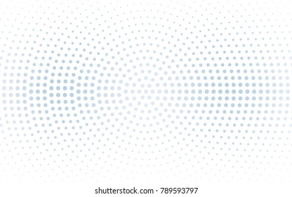 DARK BLUE vector banners set of circles, spheres. Abstract spots. Art Background of bubbles in halftone style with colored gradient.