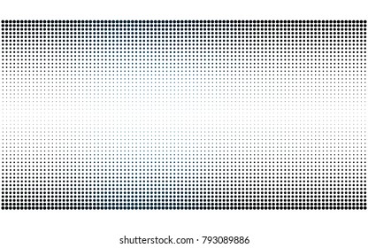 DARK BLUE vector banners set of circles, spheres. Abstract spots. Art Background of bubbles in halftone style with colored gradient.