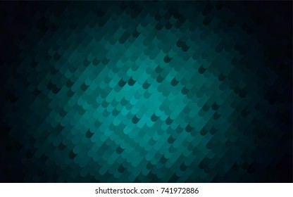 Dark BLUE vector bent background. Colorful illustration in abstract cranked style with gradient. Brand-new style for your business design.