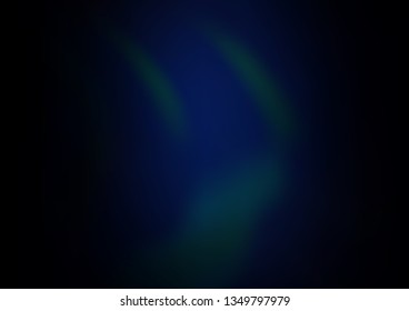 Dark BLUE vector blur pattern. Modern geometrical abstract illustration with gradient. The blurred design can be used for your web site.