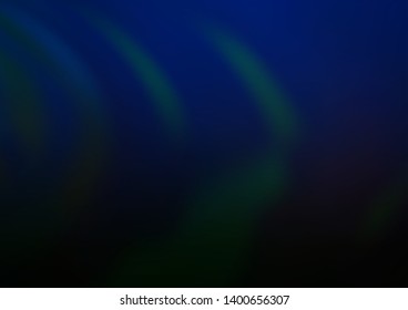 Dark BLUE vector blur pattern. Glitter abstract illustration with an elegant design. The template can be used for your brand book.