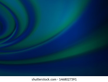 Dark BLUE vector blur pattern. Colorful illustration in blurry style with gradient. A completely new design for your business.