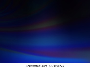 Dark BLUE vector blur pattern. Creative illustration in halftone style with gradient. The blurred design can be used for your web site.