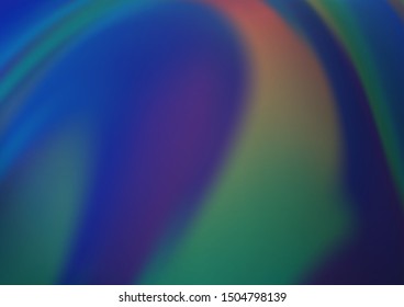 Dark BLUE vector blur pattern. Glitter abstract illustration with an elegant design. The template for backgrounds of cell phones.