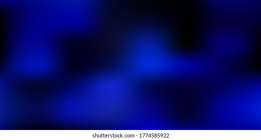 Dark blue vector blur template. Blurred abstract gradient illustration in simple style. Landing pages design.