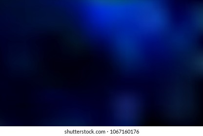 Dark BLUE vector blurred background. A completely new color illustration in a vague style. Brand-new style for your business design.