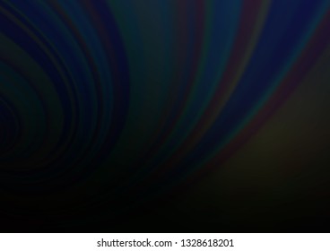 Dark BLUE vector blurred background. Modern geometrical abstract illustration with gradient. The elegant pattern for brand book.