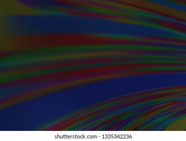 Dark BLUE vector blurred background. A completely new color illustration in a bokeh style. A completely new design for your business.