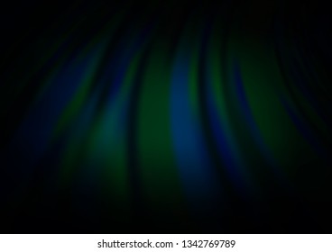 Dark BLUE vector blurred background. Colorful illustration in blurry style with gradient. A completely new design for your business.