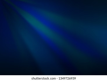 Dark BLUE vector blurred background. Modern geometrical abstract illustration with gradient. A completely new template for your design.