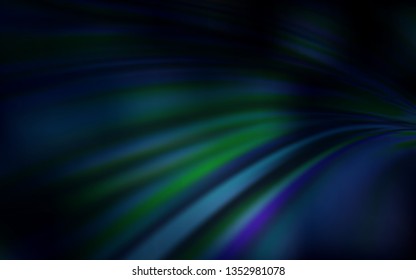 Dark BLUE vector blurred background. Colorful abstract illustration with gradient. Completely new design for your business.