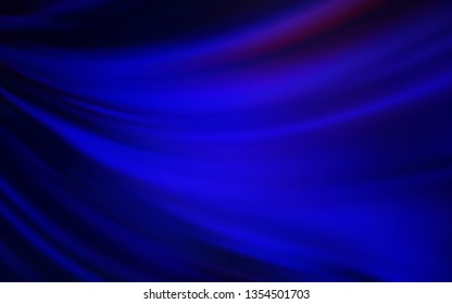 Dark BLUE vector blurred background. Creative illustration in halftone style with gradient. Elegant background for a brand book.