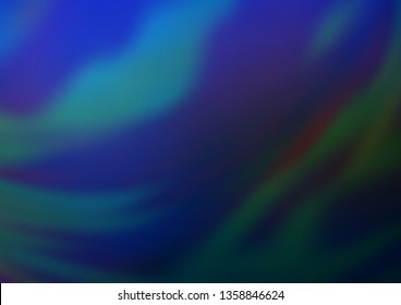 Dark BLUE vector blurred background. An elegant bright illustration with gradient. The background for your creative designs.