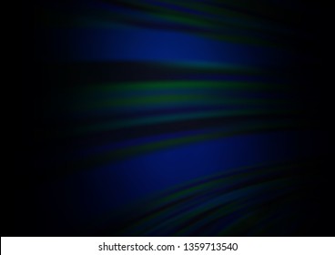 Dark BLUE vector blurred background. An elegant bright illustration with gradient. A completely new design for your business.