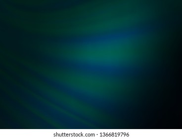 Dark BLUE vector blurred background. Modern geometrical abstract illustration with gradient. The blurred design can be used for your web site.