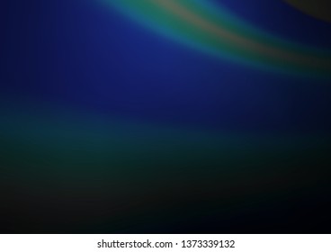 Dark BLUE vector blurred background. Colorful illustration in blurry style with gradient. The background for your creative designs.