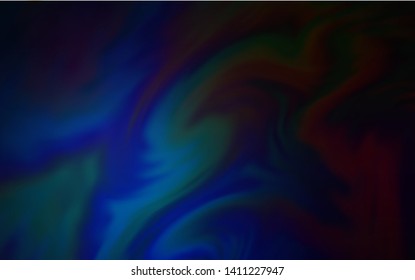 Dark BLUE vector blurred background. Colorful illustration in abstract style with gradient. New style for your business design.