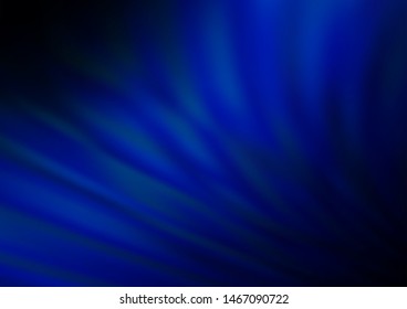 Dark BLUE vector blurred background. Colorful illustration in blurry style with gradient. Brand new design for your business.