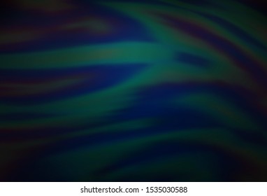 Dark BLUE vector blurred background. Colorful illustration in abstract style with gradient. New design for your business.