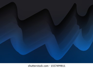 Dark BLUE vector blurred background. An elegant bright illustration with gradient. New style design for your brand book.