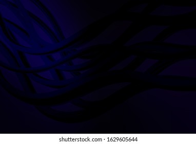 Dark BLUE vector blurred background. An elegant bright illustration with gradient. New style design for your brand book.