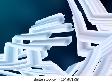 Dark BLUE vector blurred background. Colorful abstract illustration with gradient. New style for your business design.