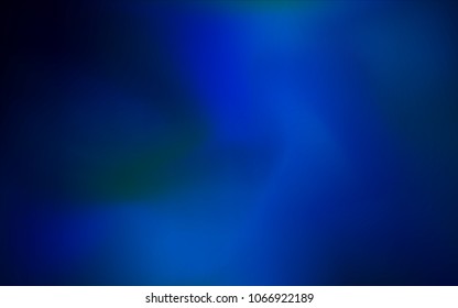 Dark BLUE vector blurred bright template. A vague abstract illustration with gradient. The elegant pattern can be used as part of a brand book.