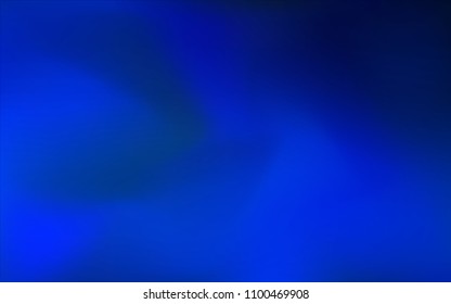 Dark BLUE vector blurred bright template. Brand-new colored illustration in blurry style with gradient. Brand-new design for your business.