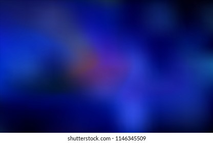 Dark BLUE vector blurred bright texture. A vague abstract illustration with gradient. A completely new template for your business design.