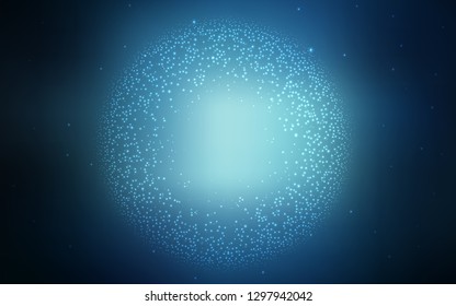 Dark BLUE vector blurred bright pattern. Abstract colorful illustration with gradient. Elegant background for a brand book.