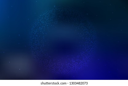 Dark BLUE vector blurred bright texture. An elegant bright illustration with gradient. New way of your design.
