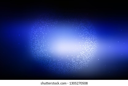 Dark BLUE vector blurred bright texture. Creative illustration in halftone style with gradient. The best blurred design for your business.