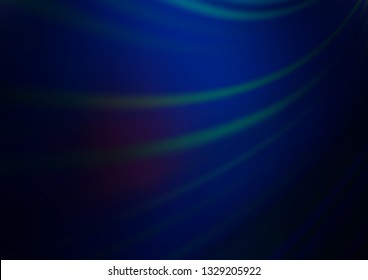 Dark BLUE vector blurred bright template. Colorful abstract illustration with gradient. A completely new template for your design.