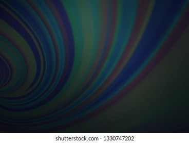 Dark BLUE vector blurred bright pattern. Colorful illustration in blurry style with gradient. The best blurred design for your business.