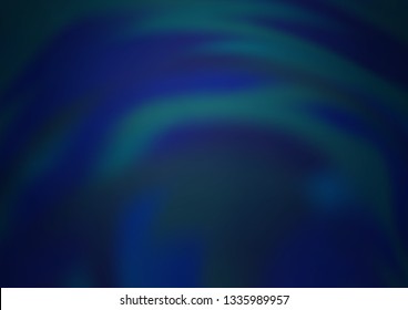 Dark BLUE vector blurred bright template. Glitter abstract illustration with an elegant design. Brand new style for your business design.