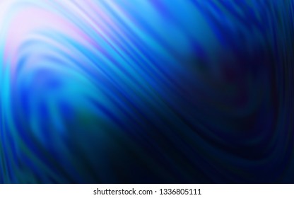 Dark BLUE vector blurred bright pattern. Glitter abstract illustration with gradient design. Background for designs.