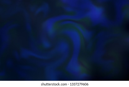 Dark BLUE vector blurred bright template. Shining colored illustration in smart style. Background for a cell phone.