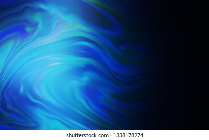 Dark BLUE vector blurred bright pattern. An elegant bright illustration with gradient. Background for a cell phone.