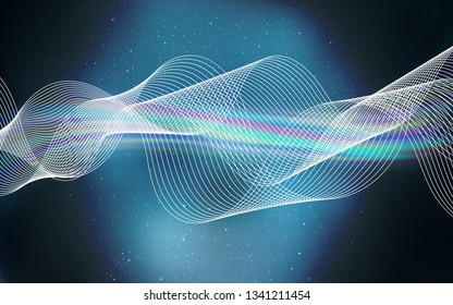 Dark BLUE vector blurred bright pattern. Modern abstract illustration with gradient. New way of your design.