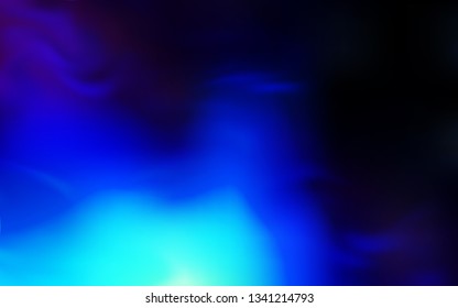 Dark BLUE vector blurred bright pattern. A completely new colored illustration in blur style. Completely new design for your business.