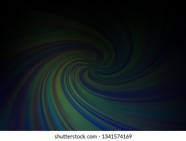 Dark BLUE vector blurred bright pattern. Creative illustration in halftone style with gradient. The blurred design can be used for your web site.
