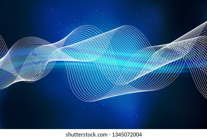 Dark BLUE vector blurred bright pattern. Abstract colorful illustration with gradient. Blurred design for your web site.