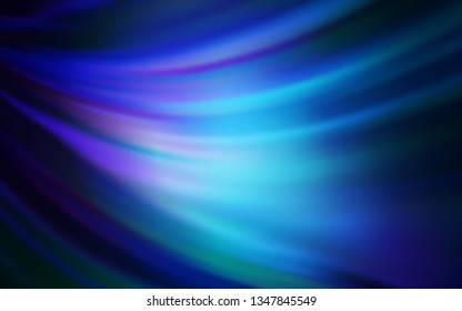 Dark BLUE vector blurred bright template. Abstract colorful illustration with gradient. Smart design for your work.