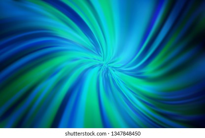 Dark BLUE vector blurred bright template. A completely new colored illustration in blur style. New way of your design.
