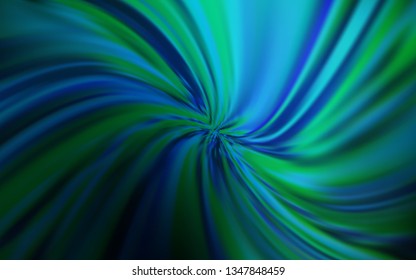 Dark BLUE vector blurred bright template. Modern abstract illustration with gradient. Elegant background for a brand book.