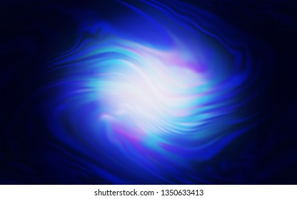 Dark BLUE vector blurred bright texture. Colorful abstract illustration with gradient. Elegant background for a brand book.